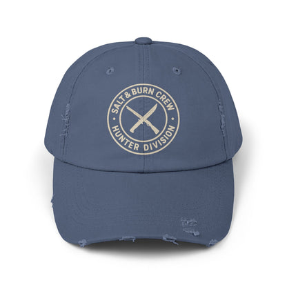 Salt & Burn Crew Distressed Cap - Supernatural Fan Design | Vintage Hunter Division Hat | Fandom Apparel