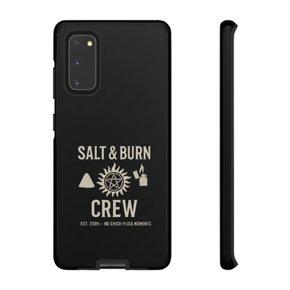 Salt & Burn Crew Tough Phone Case - Supernatural Fan Design | Dual-Layer Protective Cover | Anti-Possession Hunter Aesthetic Case