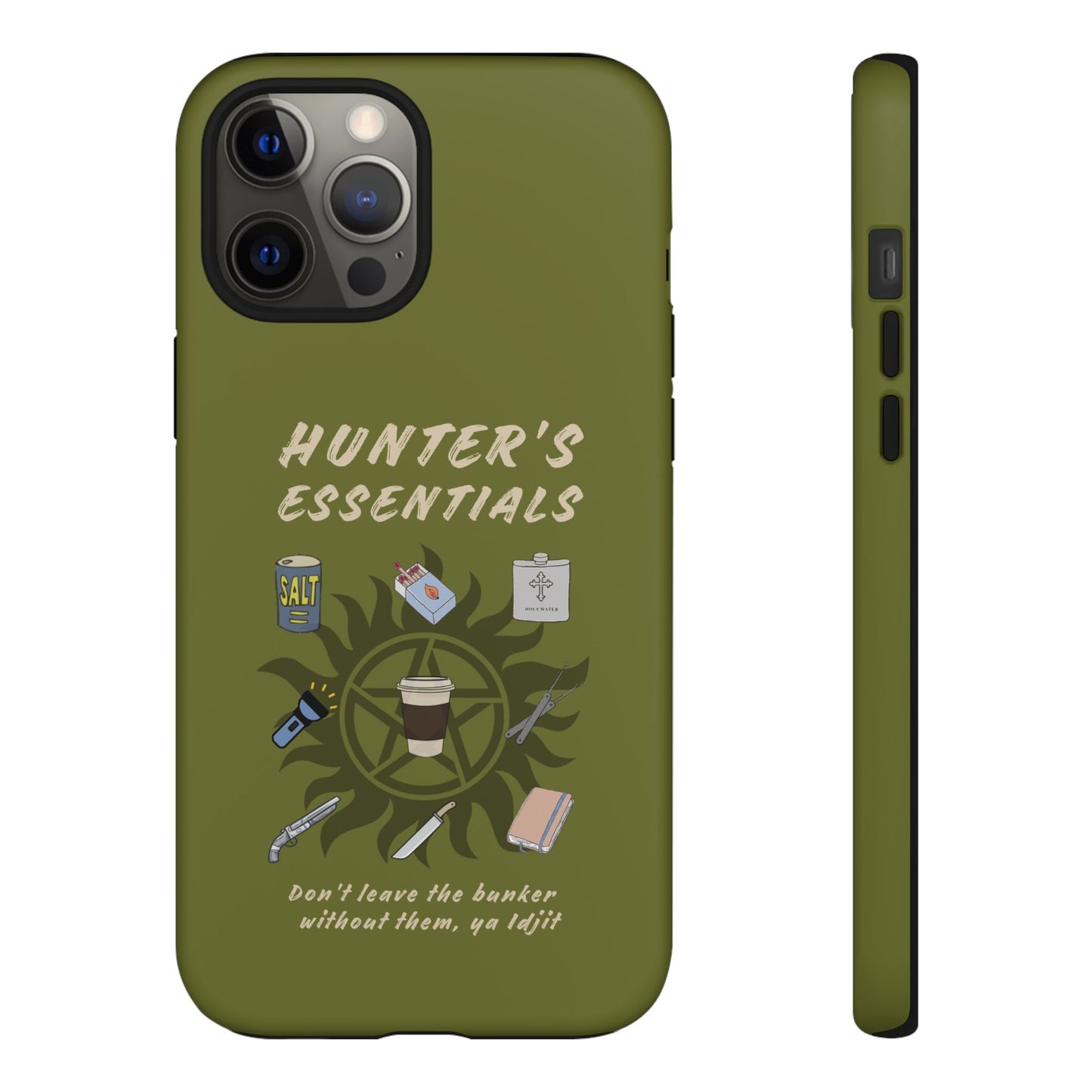 Hunter's Essentials Tough Phone Case - Supernatural Fan Design | Protective Phone Cover | iPhone, Galaxy & Pixel