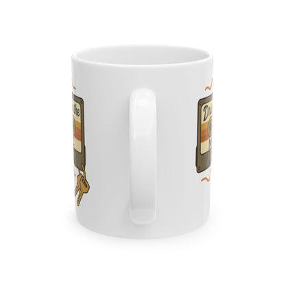 Driver Picks the Music Coffee Mug - Supernatural Fan Design | Cup | Grunge Vintage Ceramic Mug for Fans & Collectors