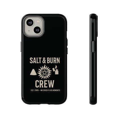 Salt & Burn Crew Tough Phone Case - Supernatural Fan Design | Dual-Layer Protective Cover | Anti-Possession Hunter Aesthetic Case