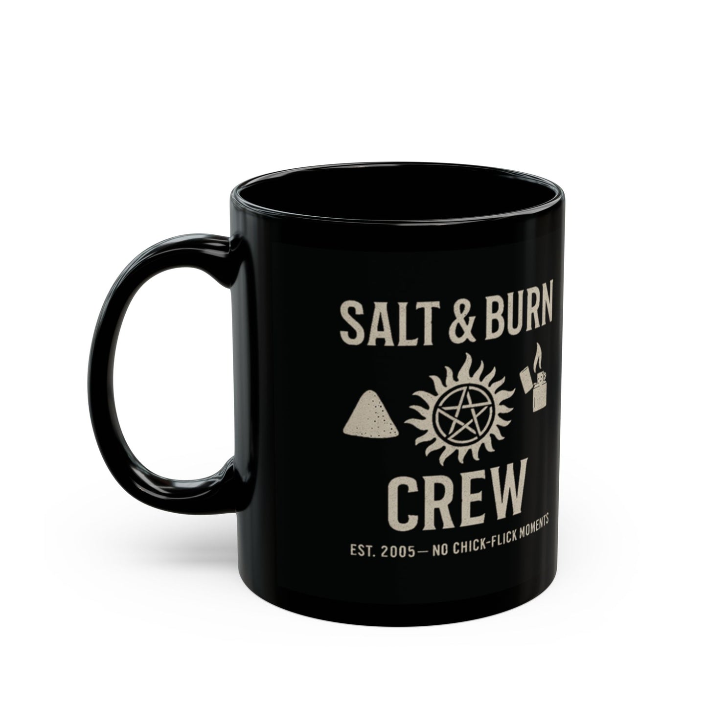 Salt & Burn Crew Mug - Supernatural Fan Design | Coffee Cup | Hunter Gift | SPN Fan Mug