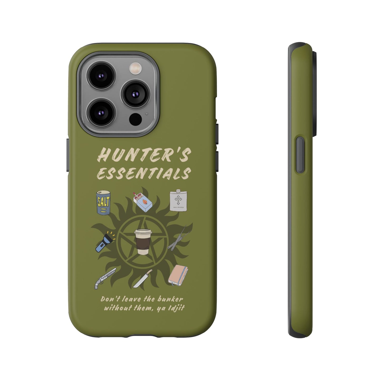 Hunter's Essentials Tough Phone Case - Supernatural Fan Design | Protective Phone Cover | iPhone, Galaxy & Pixel