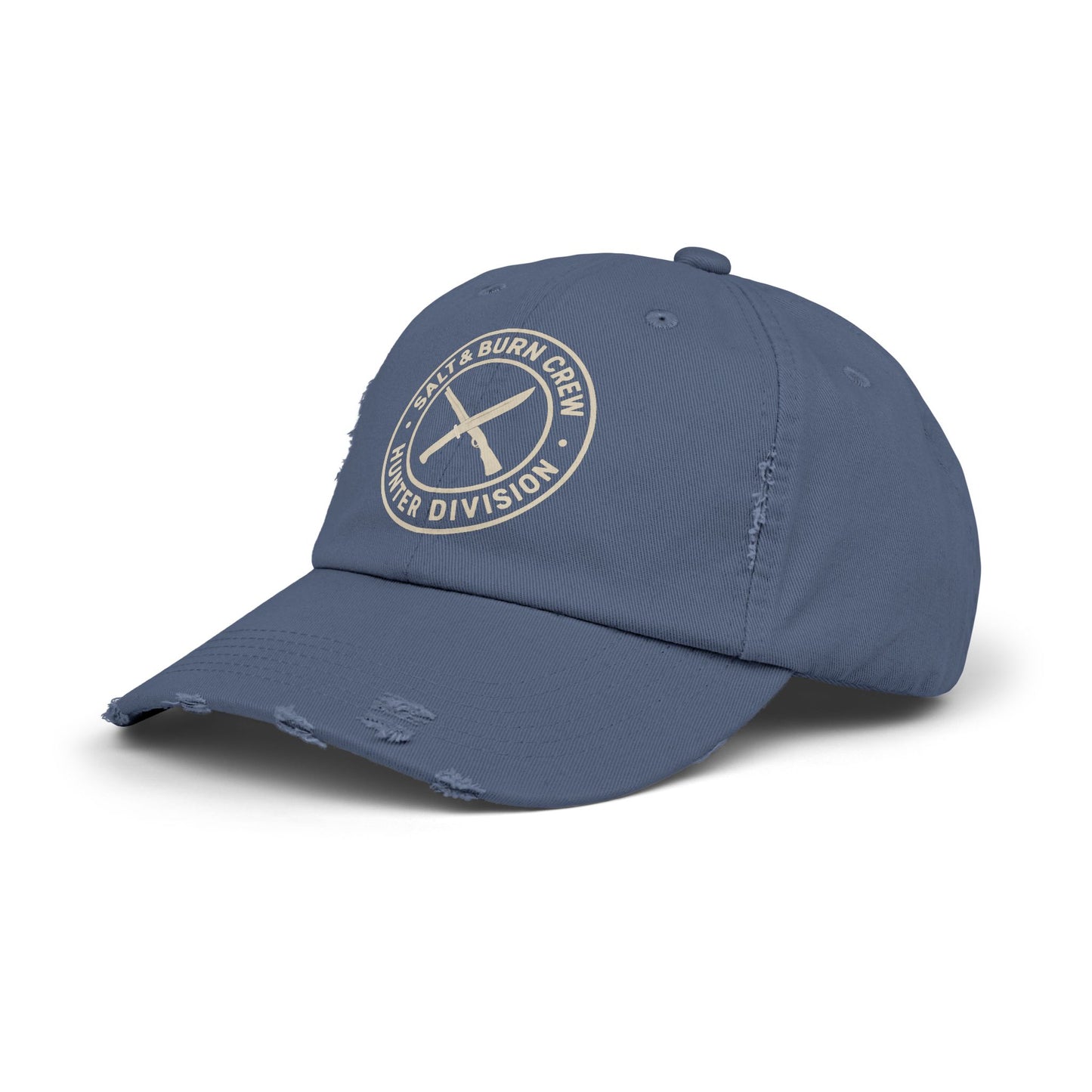 Salt & Burn Crew Distressed Cap - Supernatural Fan Design | Vintage Hunter Division Hat | Fandom Apparel