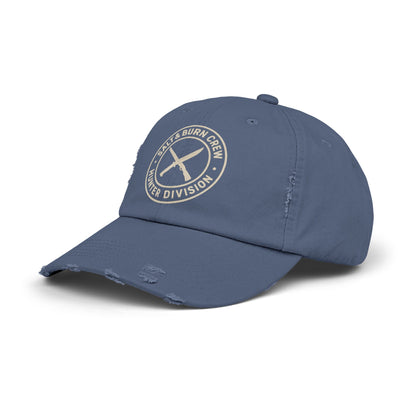 Salt & Burn Crew Distressed Cap - Supernatural Fan Design | Vintage Hunter Division Hat | Fandom Apparel