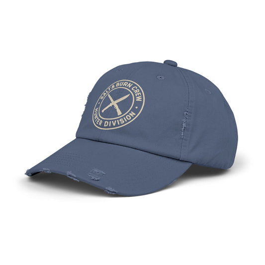 Salt & Burn Crew Distressed Cap - Supernatural Fan Design | Vintage Hunter Division Hat | Fandom Apparel