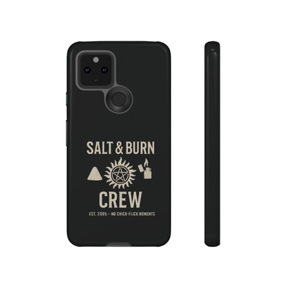 Salt & Burn Crew Tough Phone Case - Supernatural Fan Design | Dual-Layer Protective Cover | Anti-Possession Hunter Aesthetic Case