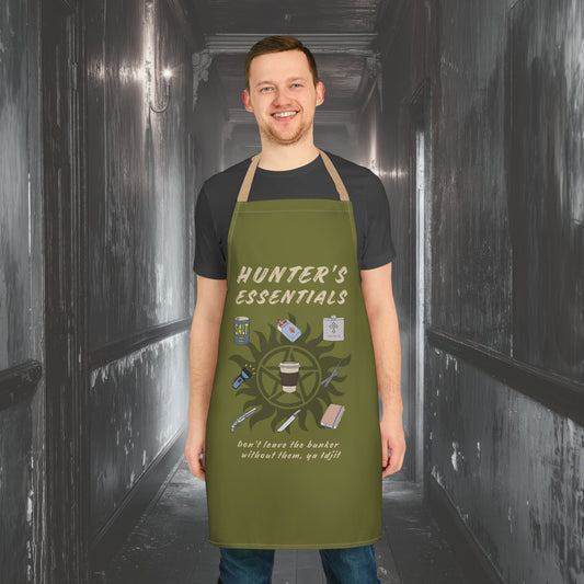 Hunter's Essentials Apron - Supernatural Fan Design | Kitchen Apron for Home Cooks & Fandom Foodies