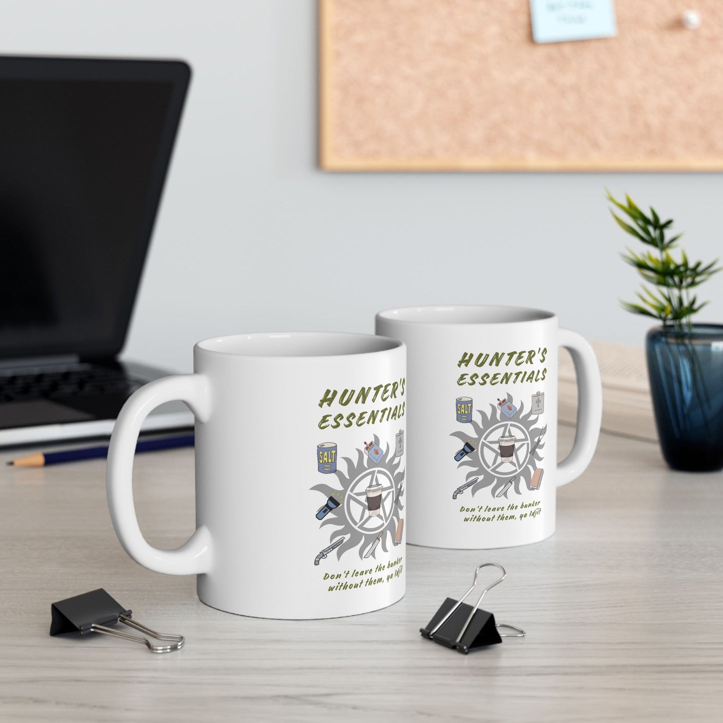 Hunter's Essentials Mug - Supernatural Fan Design | Coffee Mug