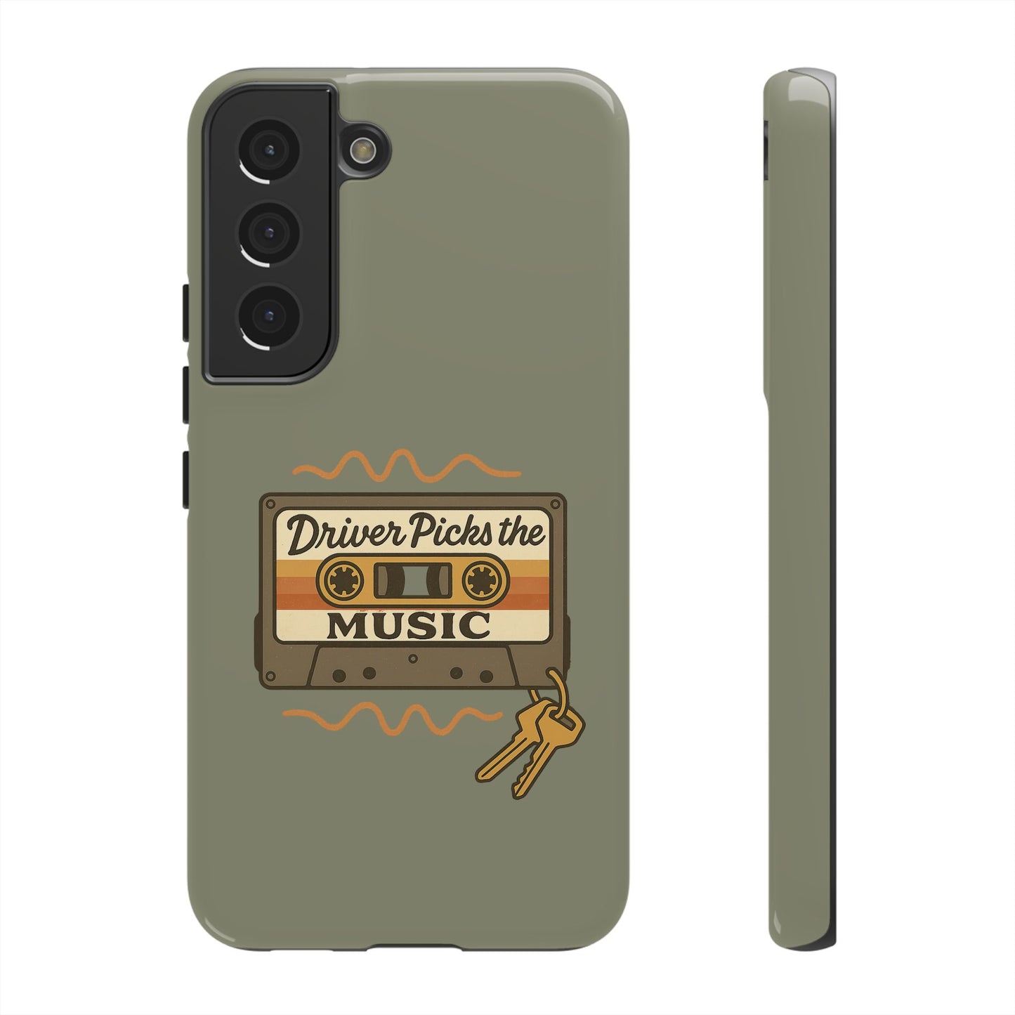 Driver Picks the Music Protective Phone Case - Supernatural Fan Design | Tough Dual-Layer Cover | Glossy Finish