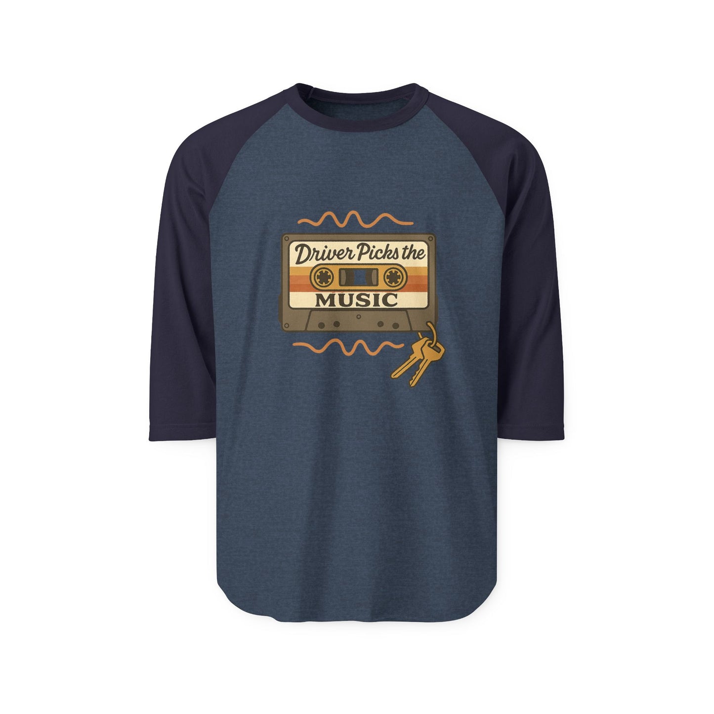 Driver Picks the Music Unisex Raglan Tee - Supernatural Fan Design | Baseball Shirt | Grunge Vintage Graphic Top for Fans